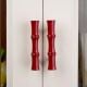 Red handmade Wooden Door Handles for Drawer and Dresser-1 Piece (5 Inches)